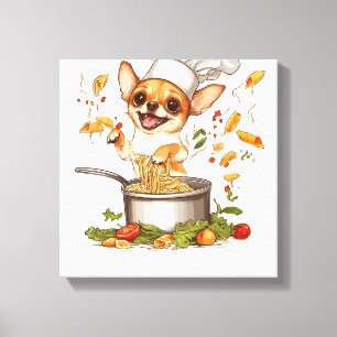 Kock Chihuahua � Kulinarihund Master Canvastryck