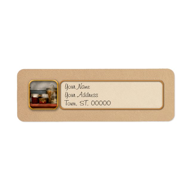 Kock - Faster Bessies mantel Returadress Etikett (Framsidan)