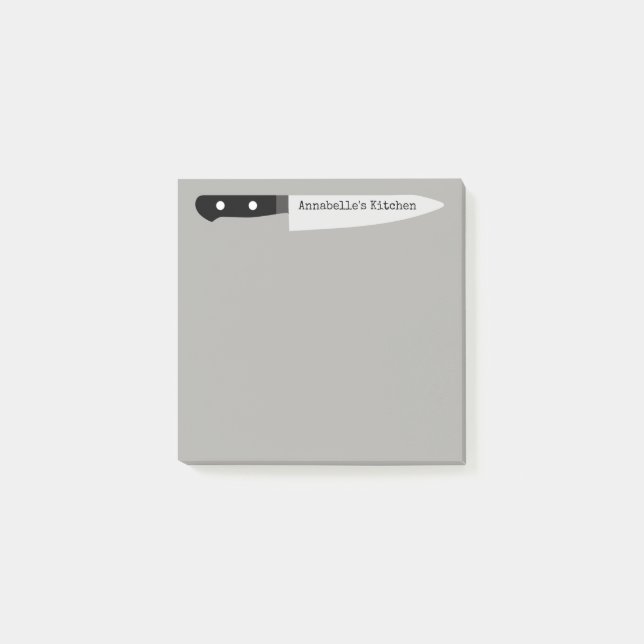 Kock förskärare personifierar post-it block (Framsida)