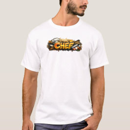 Kock Graffiti Matlagning Gatudesign T Shirt