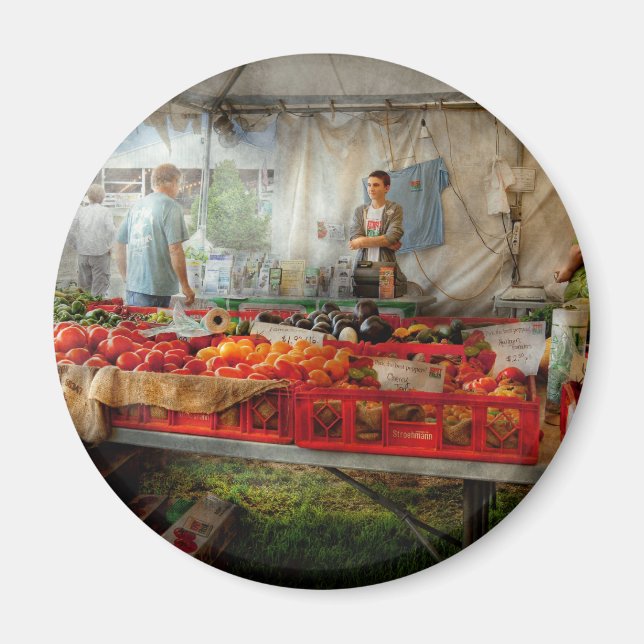 Kock - Grönsak - Jersey Fresh Farmers Market Magnet (Framsidan)
