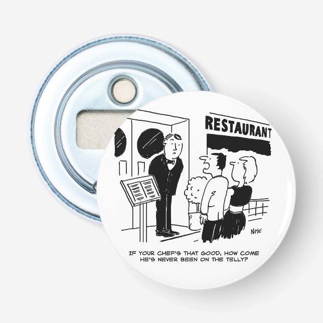 Kock har inte varit med i tv-tecknad serie. Kocken Flasköppnare (Framsidan)