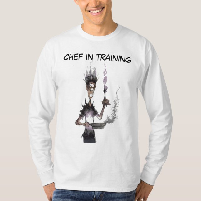 Kock i utbildningsskjorta t-shirt (Framsida)