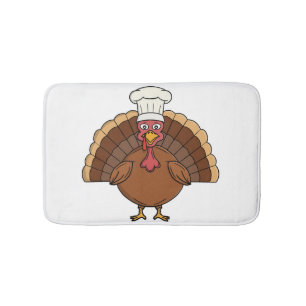 Kock Kalkon Tecknad Film Thanksgiving Badrumsmatta