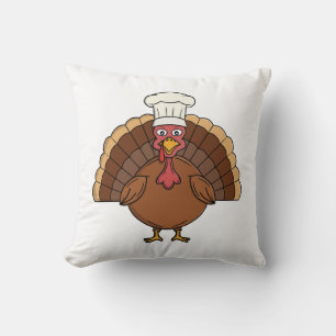 Kock Kalkon Tecknad Film Thanksgiving Kudde