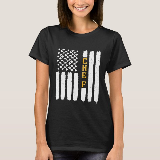 Kock Kochef Catering Matlagning Set Matlagning Ame T Shirt (Framsida)