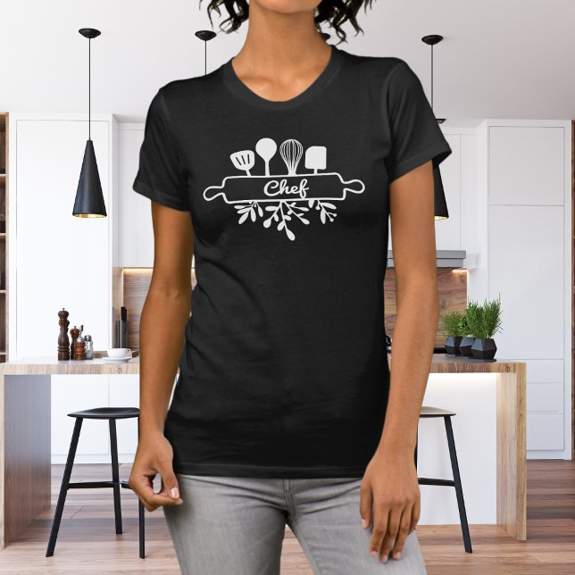 Kock Kök Redskap Linje Konst T Shirt (Skapare uppladdad)