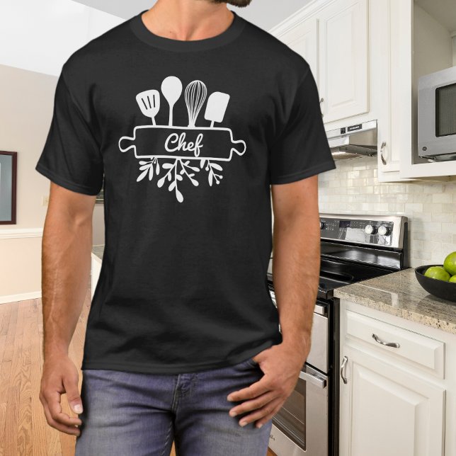 Kock Kök Redskap Linje Konst T Shirt (Skapare uppladdad)