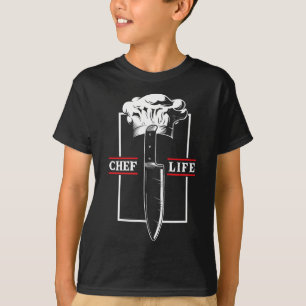 Kock Koka Liv Kniv Restaurang Matlagning Mat Kulin T Shirt