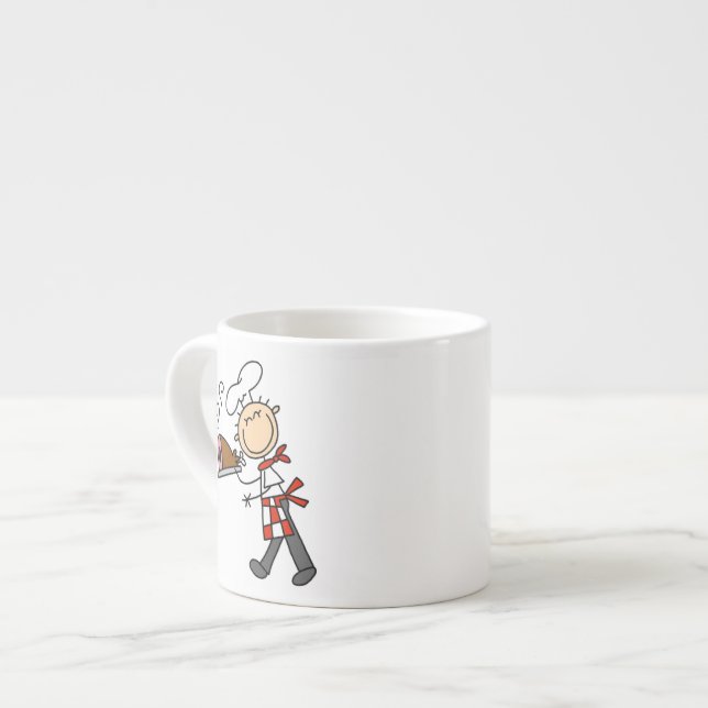 Kock med bakad skinka espressomugg (Framsida vänster)