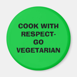 KOCK MED RESPECT--GOVEGETARIAN MAGNET