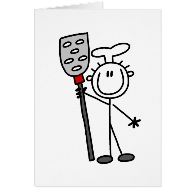 Kock med spateln hälsningskort (Framsidan)