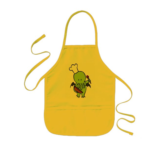 Kock tillsammans med Cthulhu Barnförkläde (Framsidan)