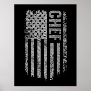Kock USA Flag Distressed design Poster