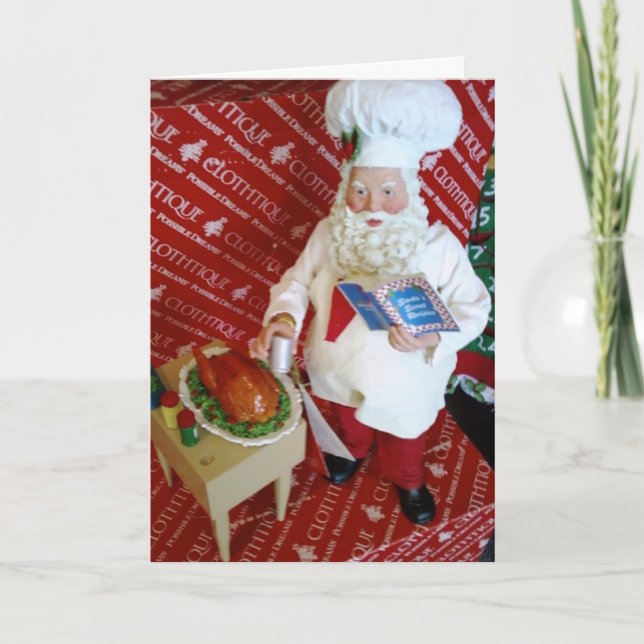 KOCKA SANTA/COOKS UPP CHRISTMAS ÖNSKEMÅL FÖR "DU" HELGKORT (Framsida)