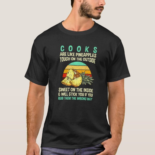 Kockar Är Som Ananas Chef Kollega Kock Kollega T Shirt (Framsida)