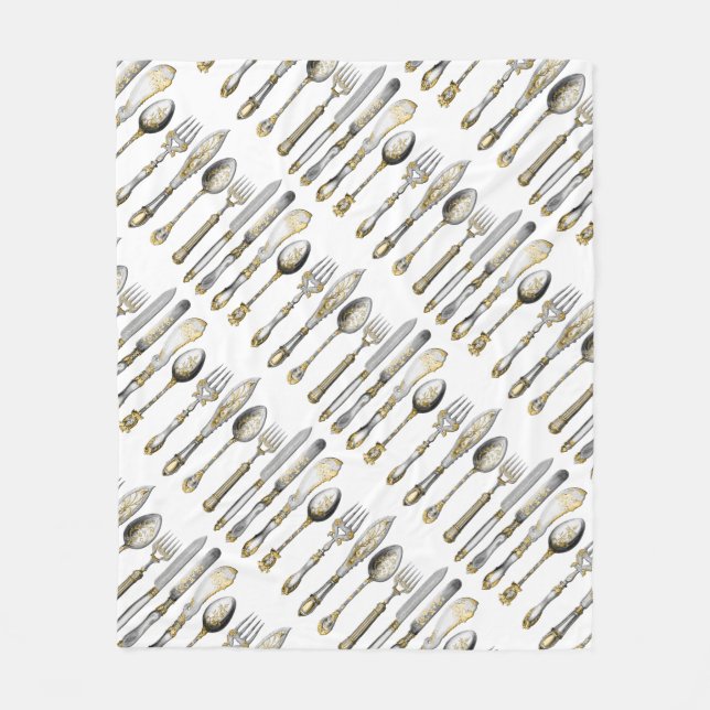 kockar som sköter om bestickaffär fleecefilt (Framsidan)