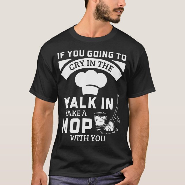 Kockar Walk In Cooler Humor Mopp T Shirt (Framsida)