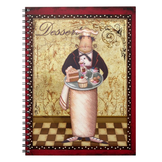 Kockefterrätt Anteckningsbok Med Spiral (Framsidan)