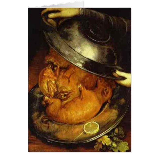 Kocken - 1570 hälsningskort (Framsidan)