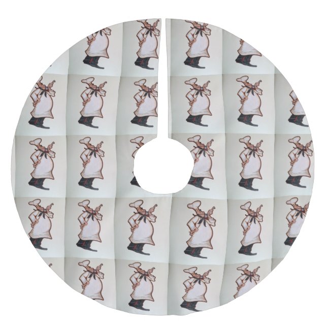 "KOCKENS" JULGRANSMATTA BORSTAD POLYESTER (Framsidan)
