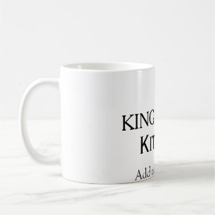 Kockens konung kockar lägg till namn krona ha kaffemugg