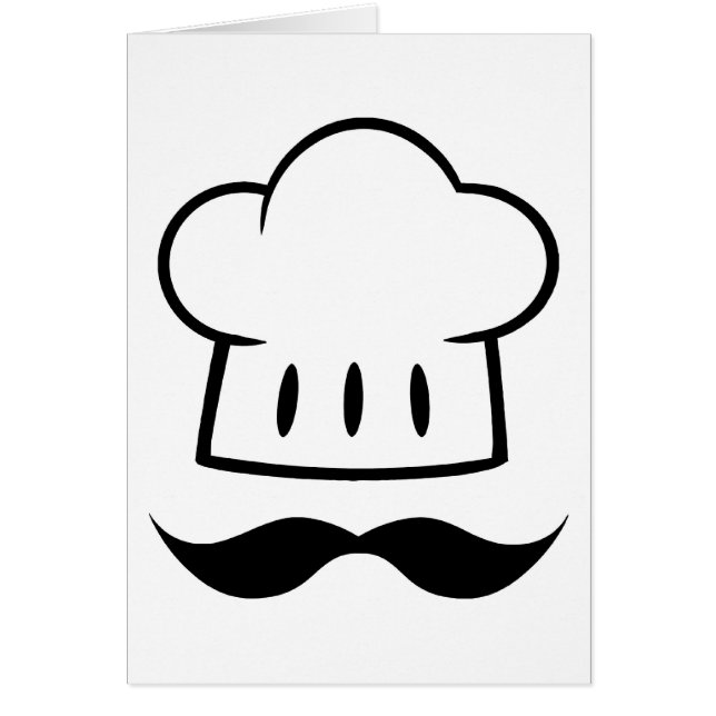Kockgåvamustasch för Moustache för roligt för Hälsningskort (Framsidan)