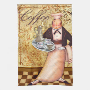 Kockkaffe Kökshandduk