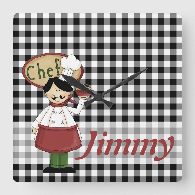 Kockkontroller tar tid på fyrkantig klocka (Framsida)