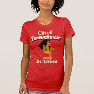 Kocklärare i aktion Kulinarisk lärare T Shirt