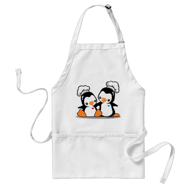 Kockpingvinförkläde Förkläde (Framsidan)