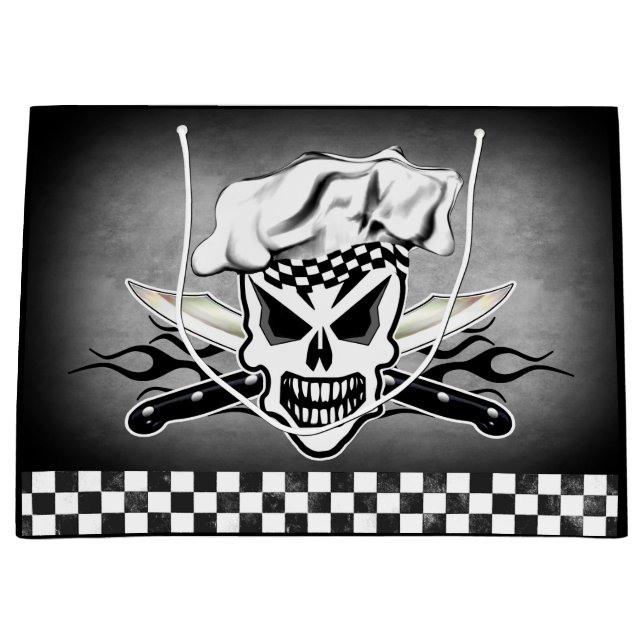 Kockskalle och flammande kockknivar 2 (Framsidan)