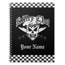 Kockskalle och korsade kockknivar 2