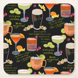 Kockstjärtar och begrundande underlägg papper kvadrat