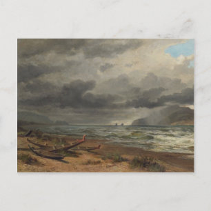 "KockStrait, nyazeeländsk" - Nicholas Chevalier Vykort