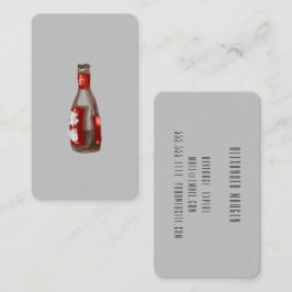 Kocksvans/Bartender/Vattenfärgöl Visitkort