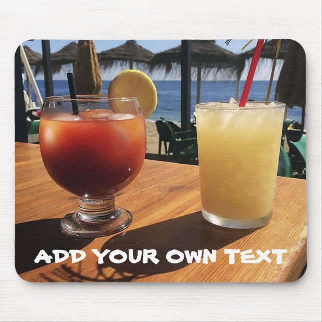 Kocksvansar efter Sea Anpassningsbar Text Musmatta (Framsidan)