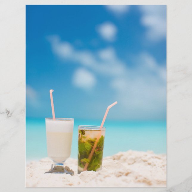 Kocksvansar på stranden reklamblad (Framsidan)