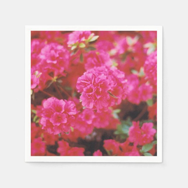 Kocksvansblöjor med en Blommigt för Rosa Pappersservett (Framsidan)