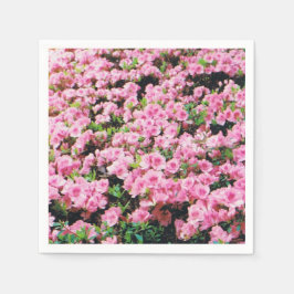 Kocksvansblöjor med Rosa Blommigt Design Pappersservett