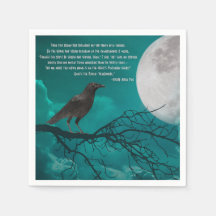 Kocksvanskålar i Grönt med Poe Dikt