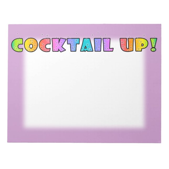 KOCKTAIL UPP! ANTECKNINGSBLOCK STOR (Framsida)