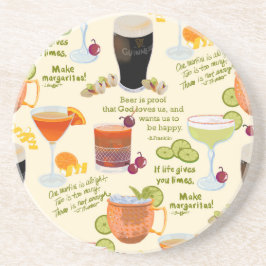 Kocktails och konversation underlägg