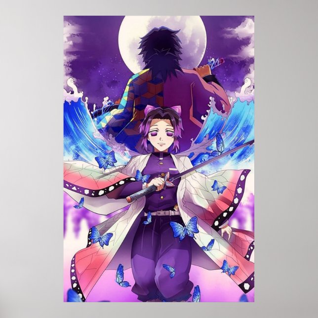 Kocoho Shinobu X Giyu Tomioka Poster (Framsidan)