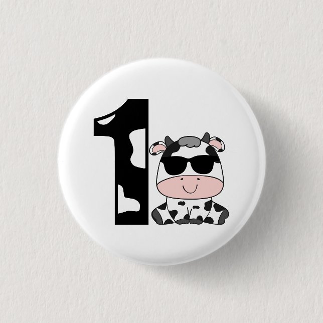 Kod 1 1 första födelsedag för Flicka Knapp (Framsida)