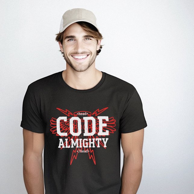 Kod Almighty Coder Geek Nerd T Shirt (Code Almighty Coder Geek Nerd T-Shirt)