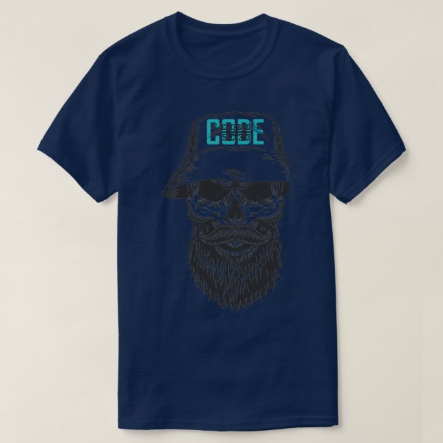 Kod Bl4q Skull T Shirt (Design framsida)