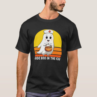 Kod Boo i intensivvårdssjuksköterska Halloween-sju T Shirt