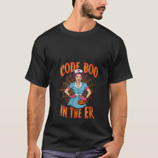 Kod boo in Er Crew Funny Ghost Hallowed T Shirt