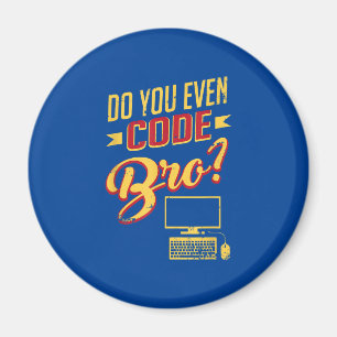 Kod Bro Funny Software Ingenjör Magnet